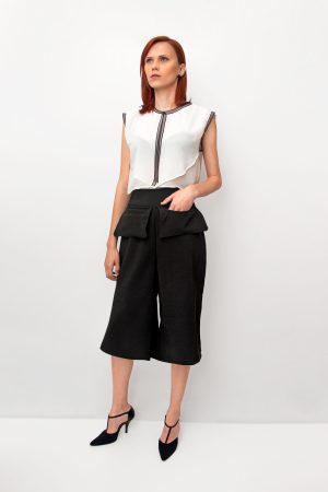 CALÇA PANTACOURT (com bolsos) - Preta