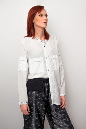 CAMISA Les Femmes (com bolsos) - Branca