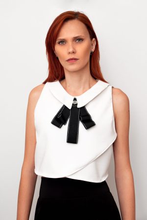 CROPPED BRANCO (com gravata)
