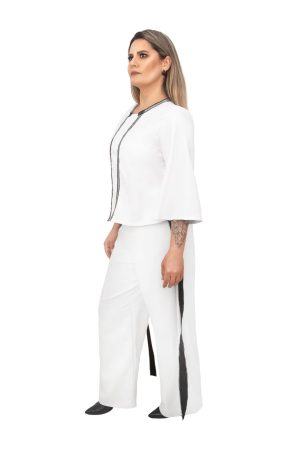 Conjunto Calça Fitas e Cropped