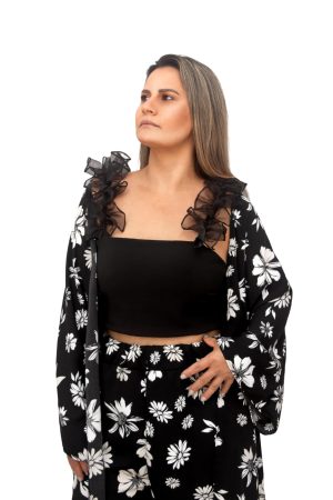 Cropped Alça Organza