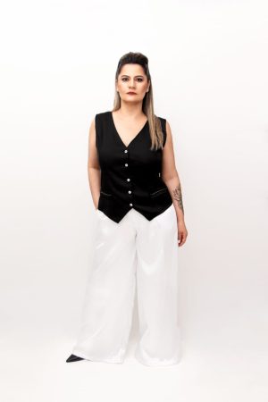 Colete Blazer (Botão Frontal)
